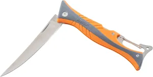 Smith’s RegalRiver 4-Inch Folding Flex Fillet Knife – Green – Stainless Steel Locking Blade – Pocket Knife – Fisherman Accessory – Carabiner – Portable – Fish Cleaning & Deboning