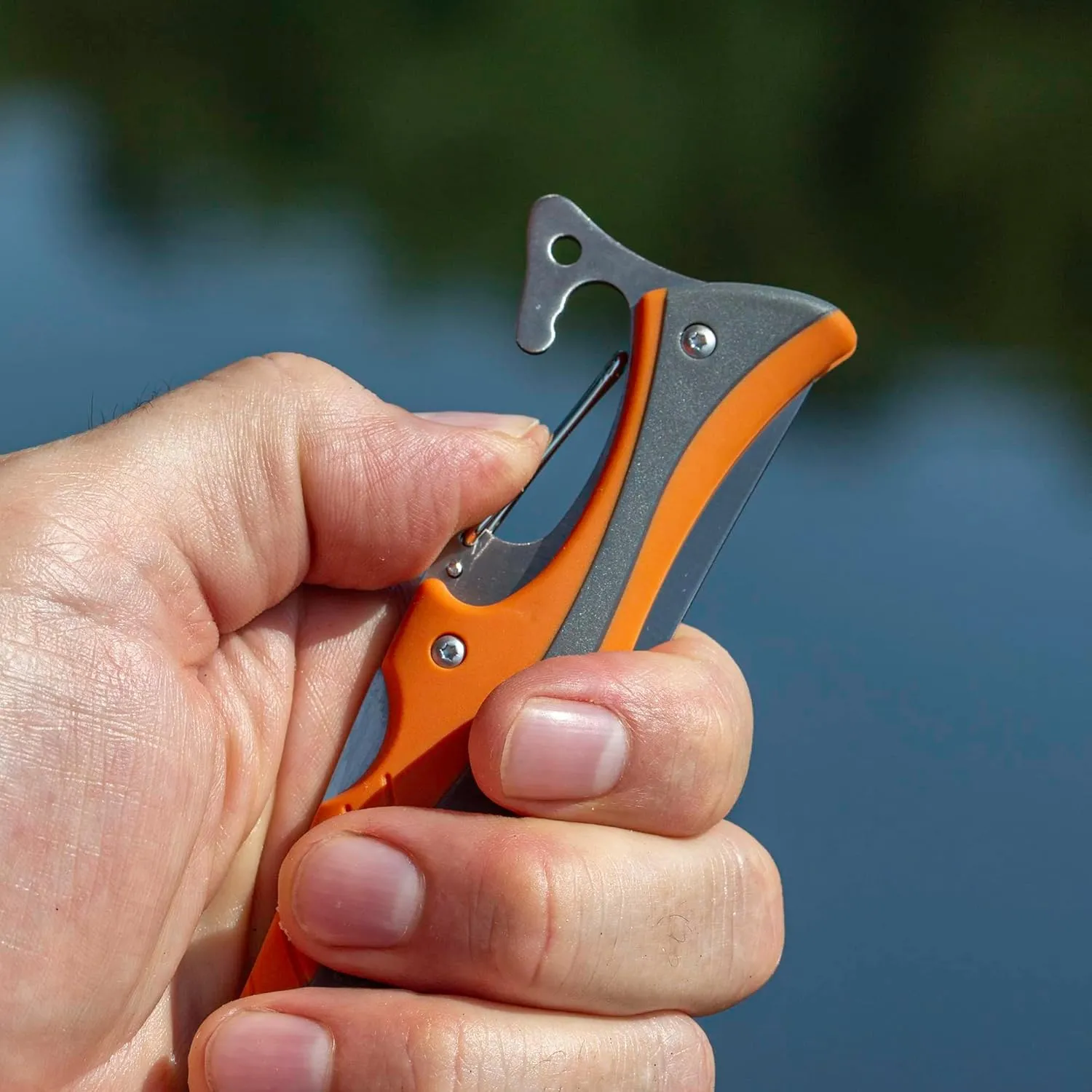 Smith’s RegalRiver 4-Inch Folding Flex Fillet Knife – Green – Stainless Steel Locking Blade – Pocket Knife – Fisherman Accessory – Carabiner – Portable – Fish Cleaning & Deboning