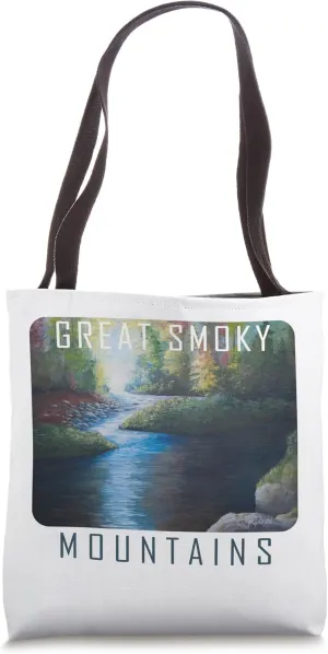 Smoky Mountains National Park Hiking Camping Tote Bag