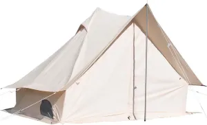 S'more Canvas Glamping Tent, 4 Season Family Camping Tent for 2/3 Person, Waterproof, Windproof, and Weather Resistant Tent for Family Glamping, Car Camping, Outdoor Party