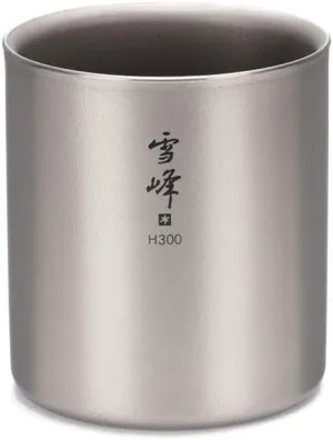 Snow Peak Titanium H450 Stacking Mug, TW-122, Premium Titanium, Made in Japan, Ultralight for Camping, Backpacking Everyday Use, Lifetime Product Guarantee