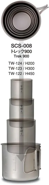Snow Peak Titanium H450 Stacking Mug, TW-122, Premium Titanium, Made in Japan, Ultralight for Camping, Backpacking Everyday Use, Lifetime Product Guarantee