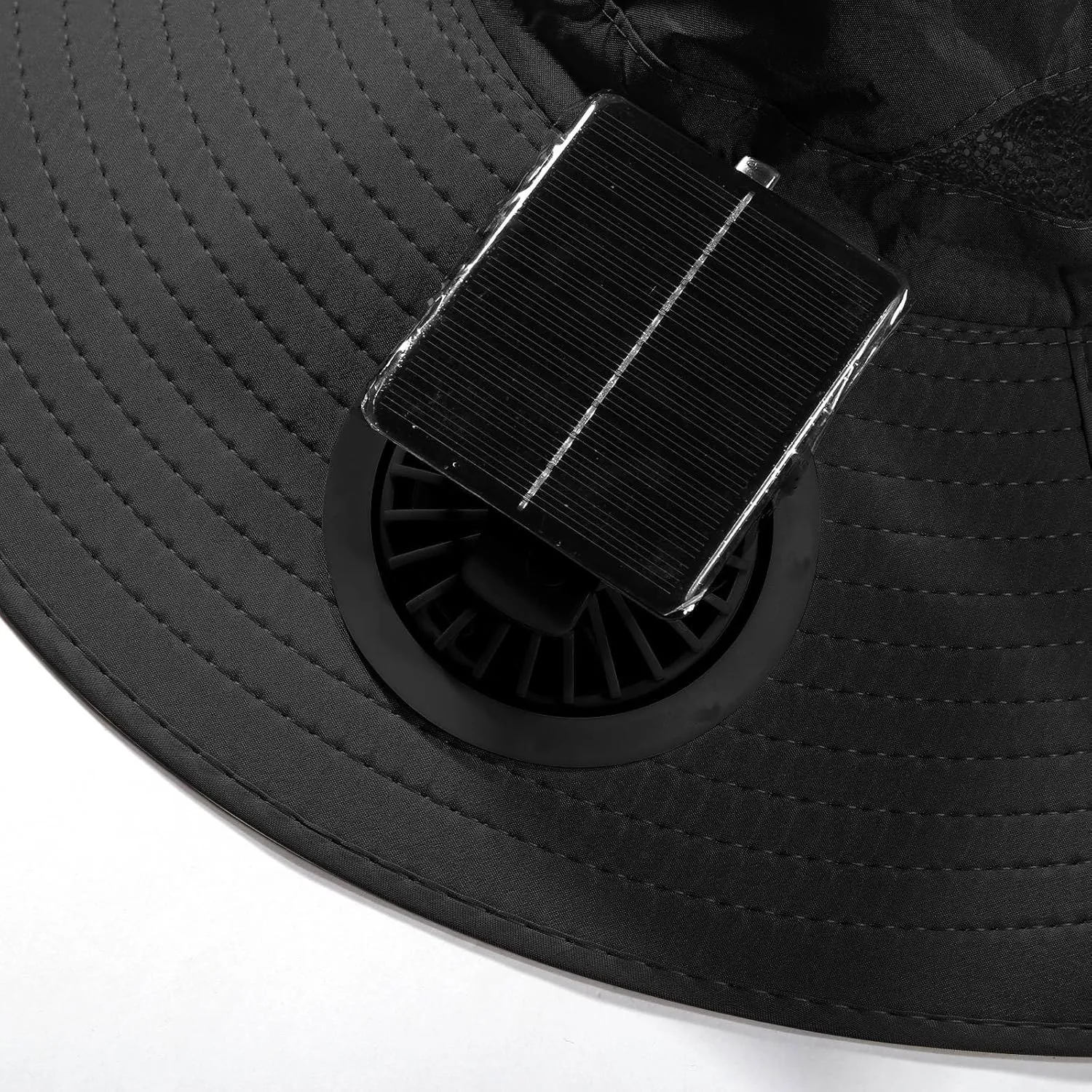 Solar Powered Hat Fan for Men Outdoor Camping with 4 Solar Fan Hat Workout Built-in Fan Waterproof UPF 50  Fishing Hats
