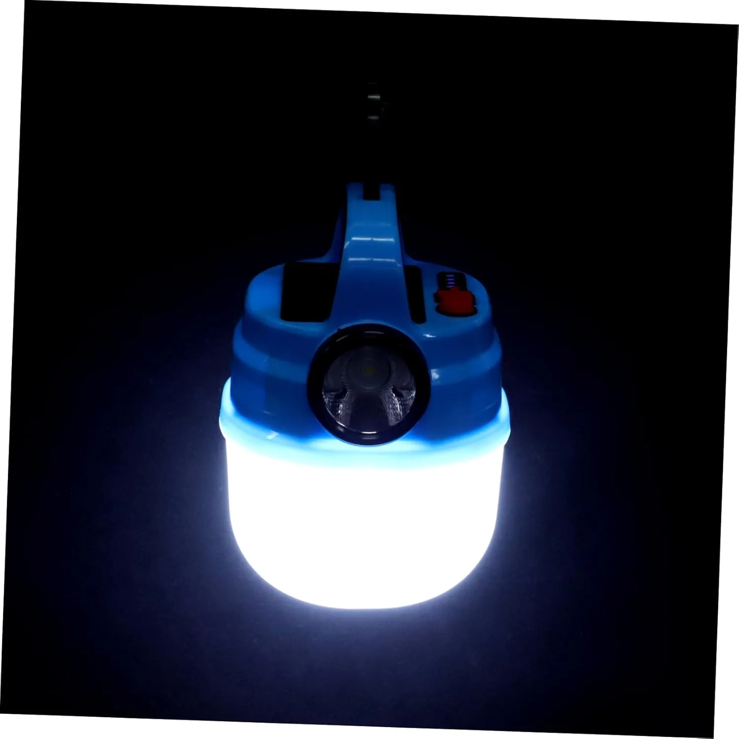 Solar Rechargeable Camping Light Portable Led Lantern Handle Hook for Outdoor Adventures Wear-Resistant Tent Light for Backpacking Hiking and Emergency Use