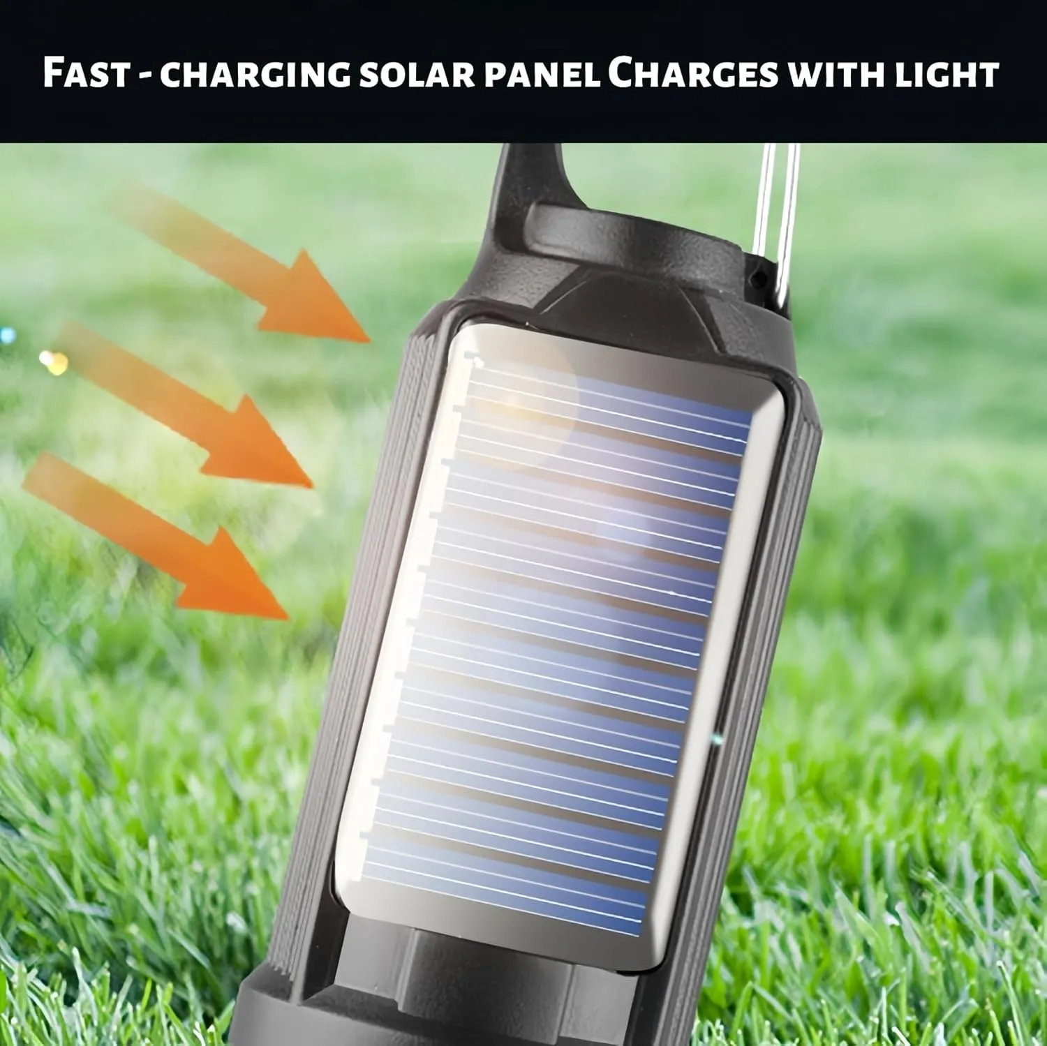 Solar Rechargeable Hooked Camping Light, 2025 New 3 Light Modes Adjustable Waterproof Portable Solar Camping Light for Hiking, Party, Camping, Fishing (C, 4pcs)