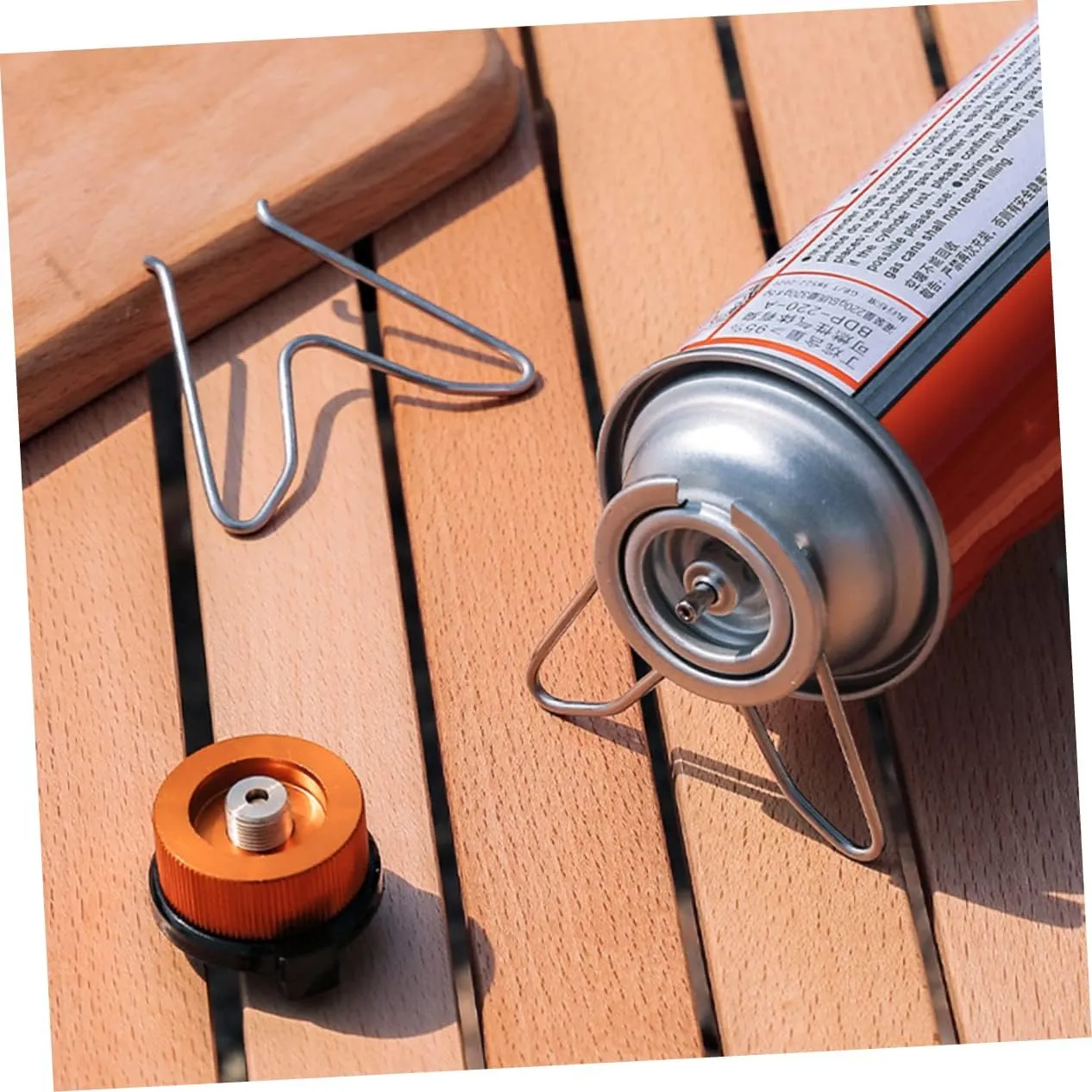 Sosoport Fixture Propane Rack Gas Holder Spout Rocket Stove Can Nozzle Gas Stove Camping Stove Wok Propane Hose