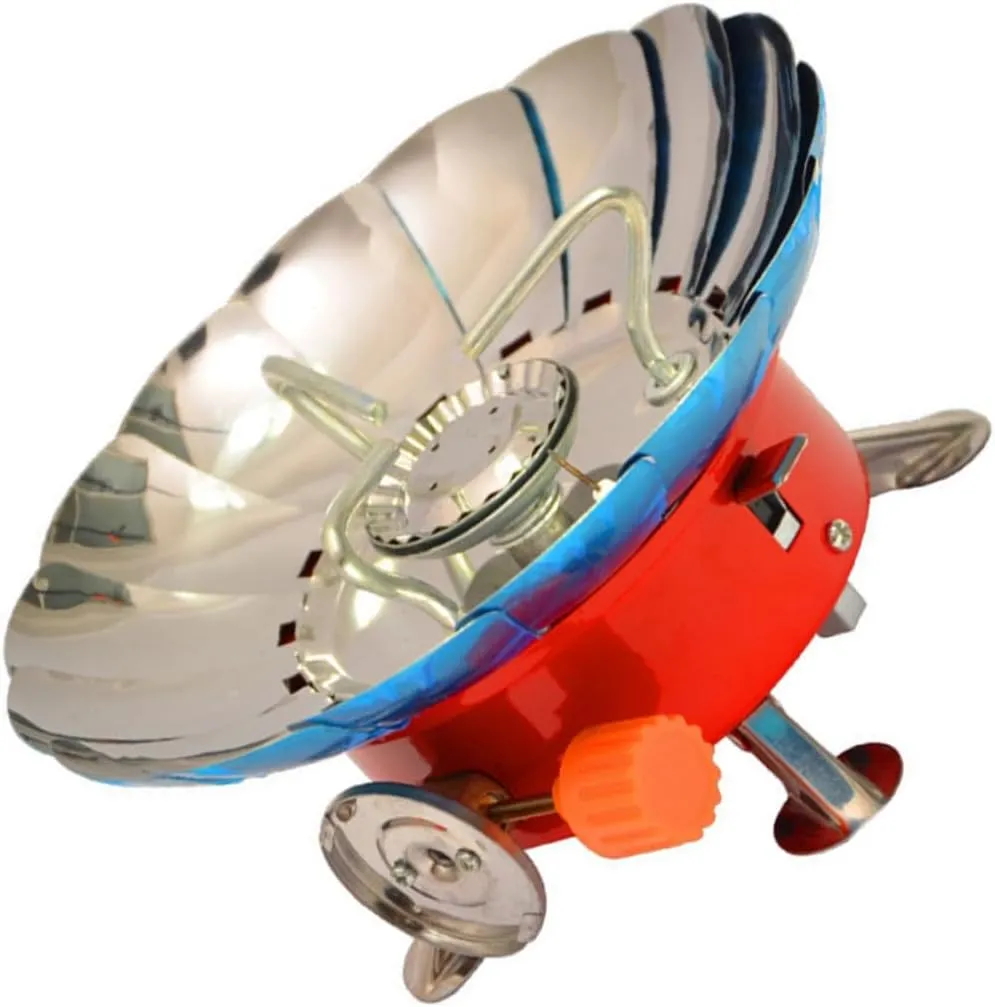 Sosoport Portable Windproof Camping Gas Stove Lightweight Outdoor Burner for Hiking and Cooking Flame Space Saving Design Stable Support for Lawn and Floors