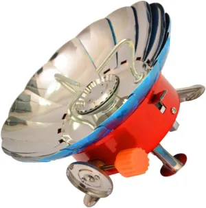 Sosoport Portable Windproof Camping Gas Stove Lightweight Outdoor Burner for Hiking and Cooking Flame Space Saving Design Stable Support for Lawn and Floors