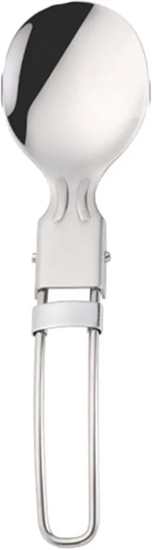 Soup Spoons Outdoor Stainless Steel Folding Fork Spoon Knife Tableware Portable Folding Tableware Outdoor Accessories