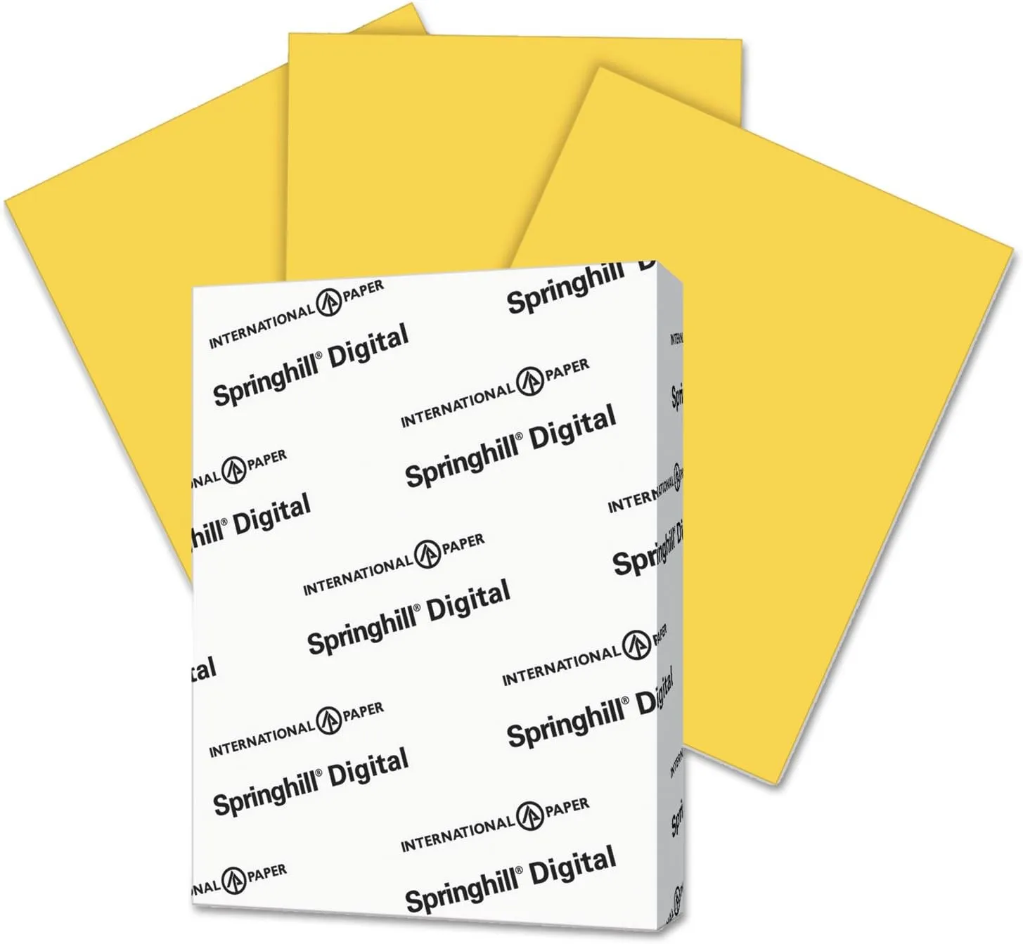 Springhill 086008 Digital Vellum Bristol Color Cover, 67 lb, 8 1/2 x 11, Goldenrod, 250 Sheets/Pk