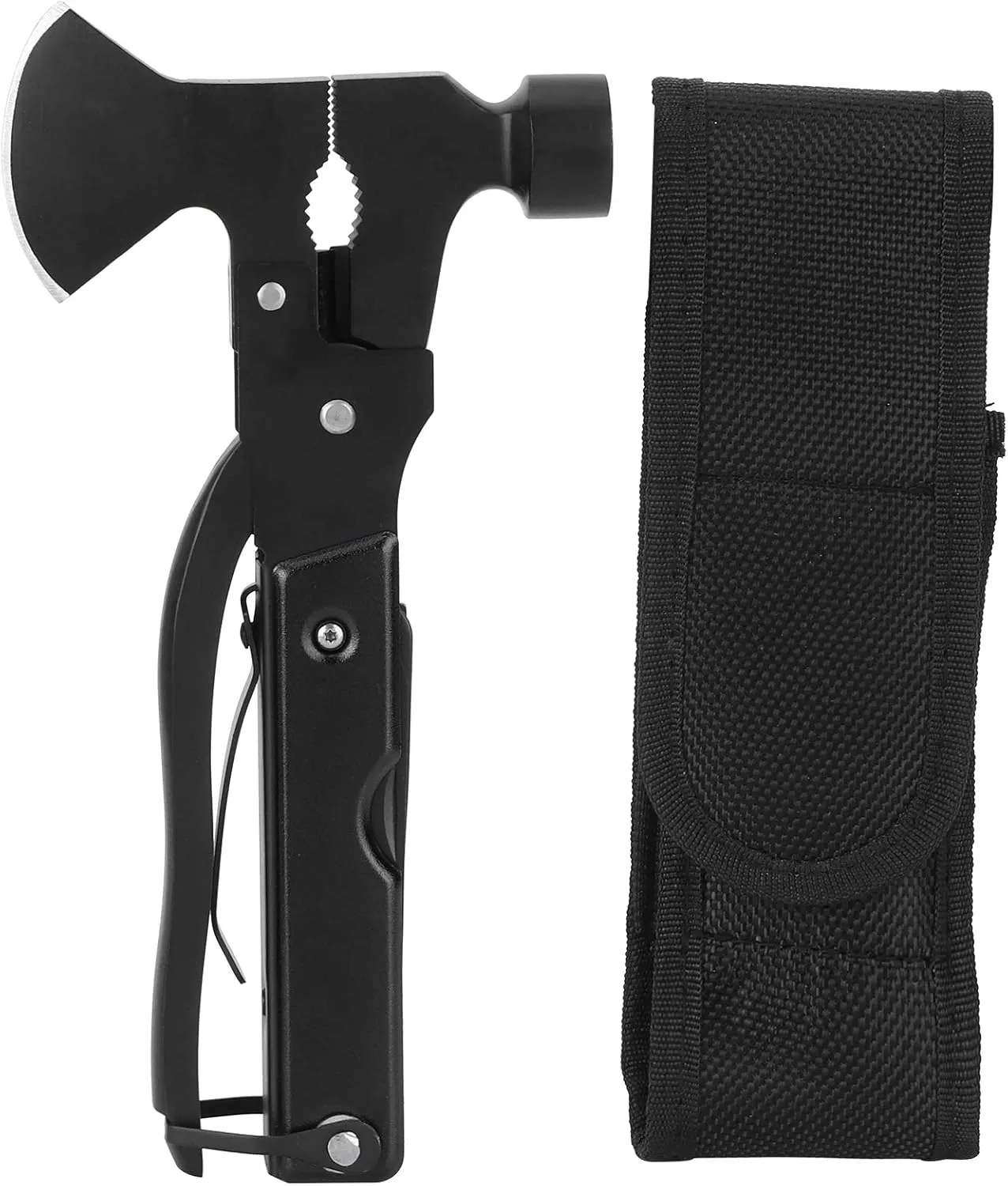 Stainless Steel Camping Multi Tool, Portable Camping Gadgets for Adventure Lovers, Hatchet Multitool for Exploring Camping Hiking