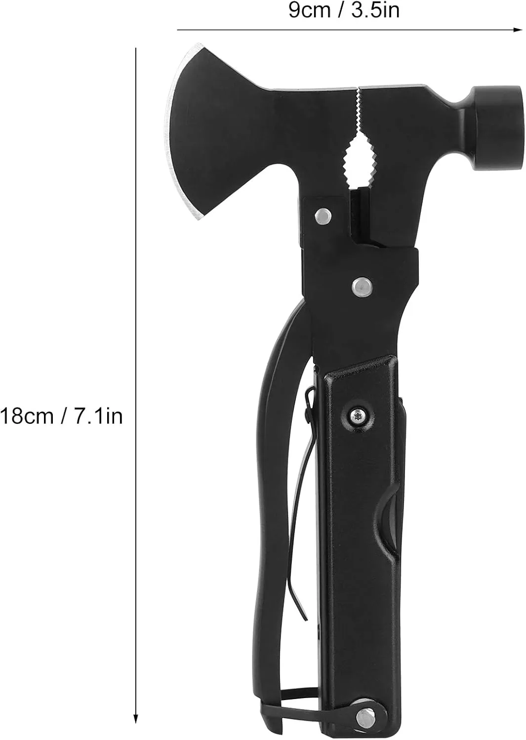 Stainless Steel Camping Multi Tool, Portable Camping Gadgets for Adventure Lovers, Hatchet Multitool for Exploring Camping Hiking
