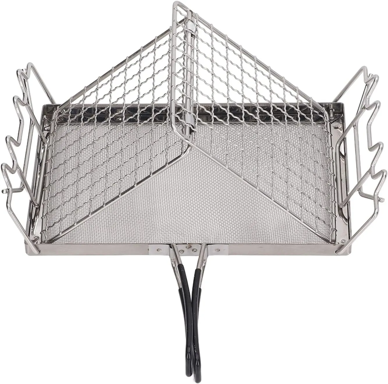 Stainless Steel Folding Gas Toaster, Convenient Take Camping, Stable Structure, Portable Camping Stove Toaster for Picnics and Family Gatherings