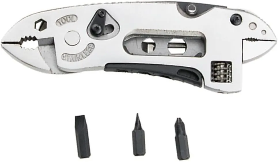Stainless Steel Multi-tool Set Multi Purpose Wrench Small Adjustable Spanner Pliers Wire Cutter Compact Design