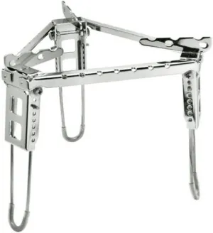 Stainless Steel Picnic Tripod Camping Pot Stand Outdoor Cookware Stand Folding BBQ Bracket, BBQ Bracket