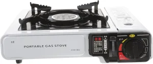 Stainless Steel Portable Gas Stove Dual Burner Camping Grill Outdoor BBQ