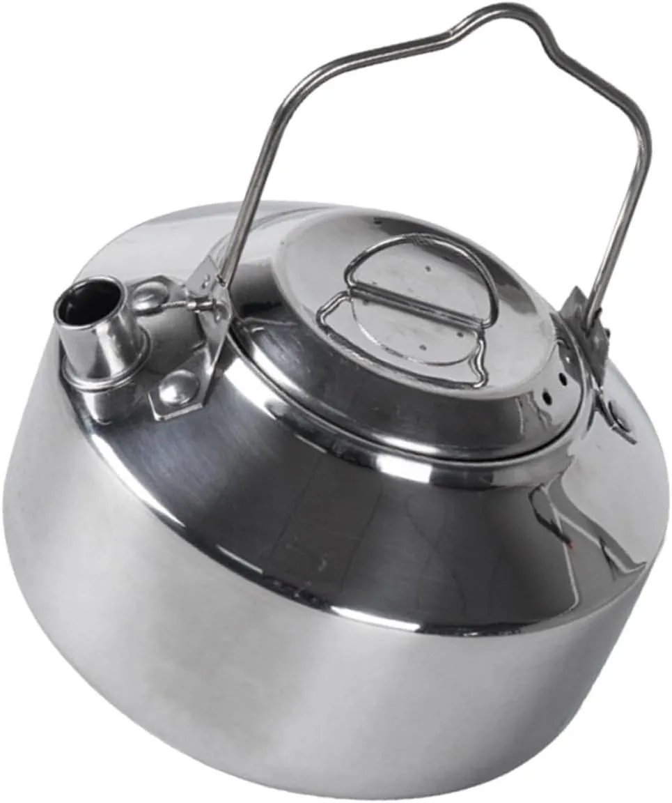 Stainless Steel Portable Kettle Folding Camping Tea Pot Outdoor Water Kettle Tool
