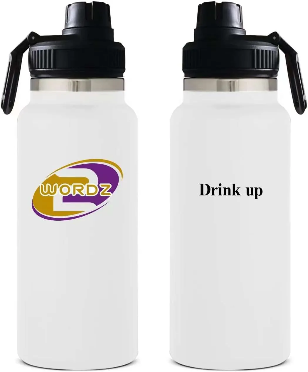 Stainless Steel Vacumm Insulated Wide Mouth (No Leak) Water Bottle (White)