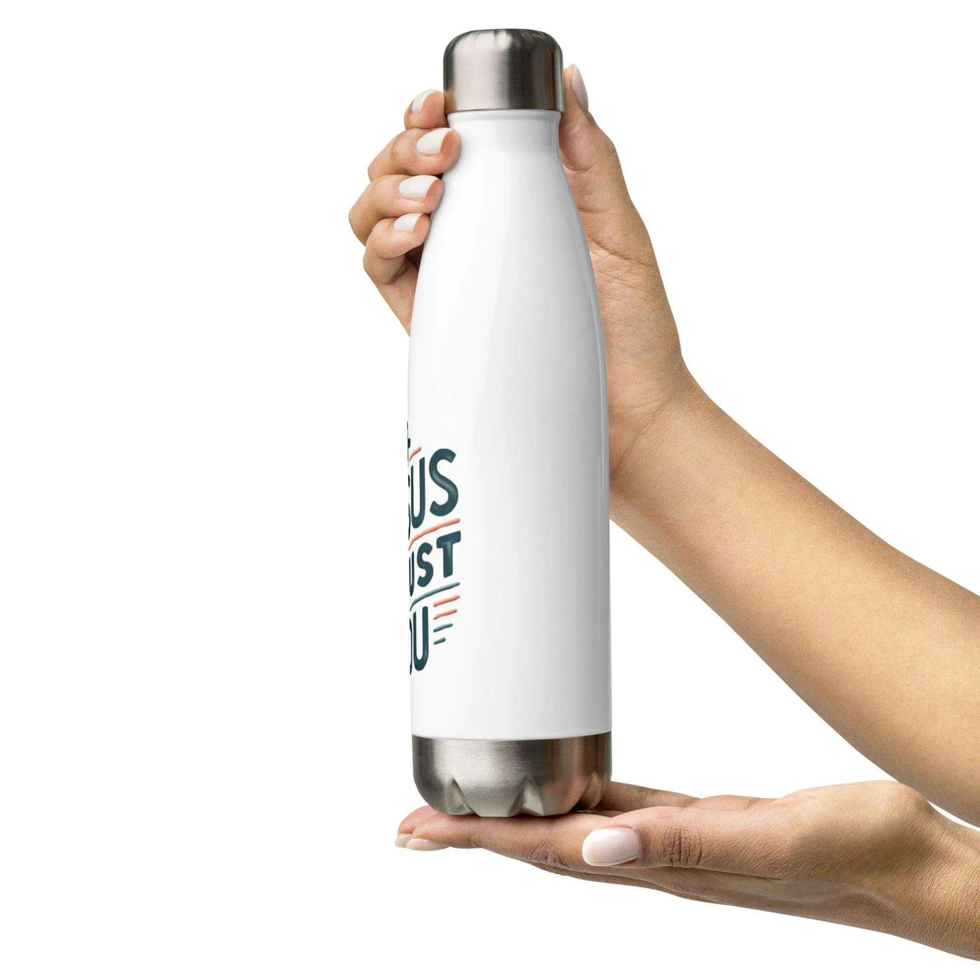 Stainless steel water bottle Jesus i trust you