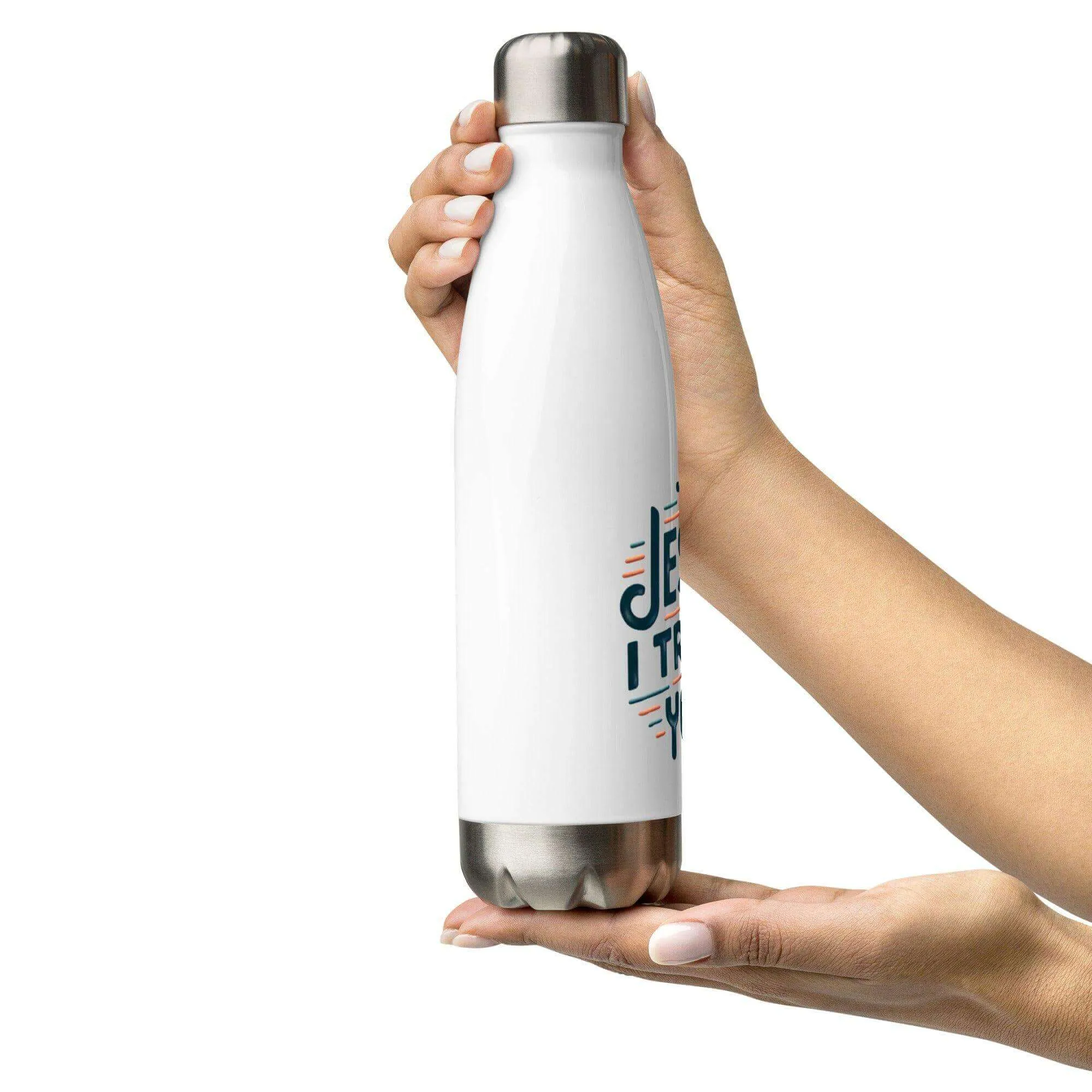Stainless steel water bottle Jesus i trust you
