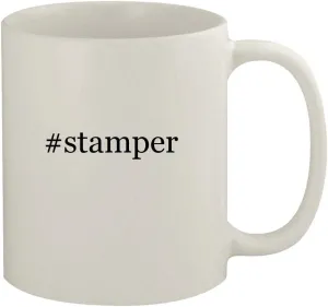 #stamper - 11oz Ceramic White Coffee Mug, White