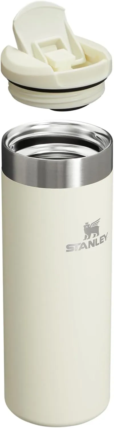 Stanley AeroLight Transit Bottle 16 oz | Locking Drink Through Lid | Leak Resistant Water Bottle or Coffee Travel Mug | Lightweight Insulated Stainless Steel | BPA-Free | Cream