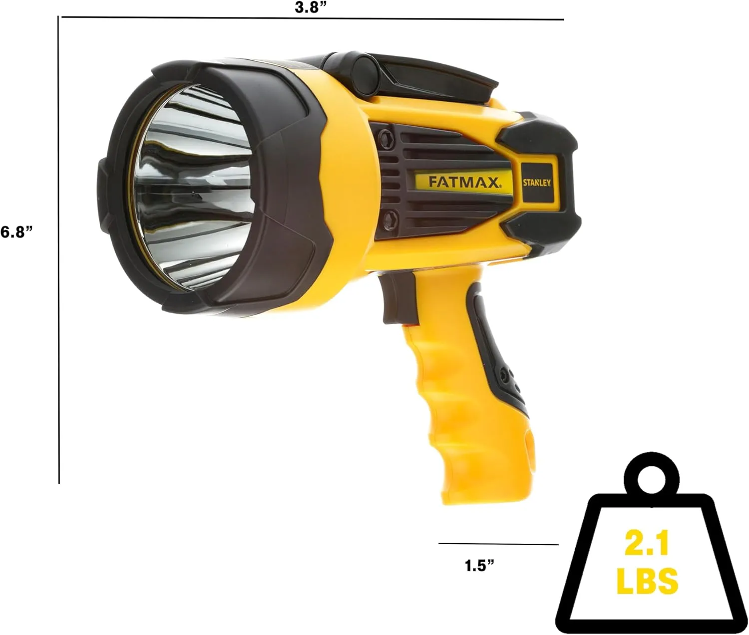 STANLEY Rechargeable Lithium Ion Ultra Bright LED Spotlight Flashlight