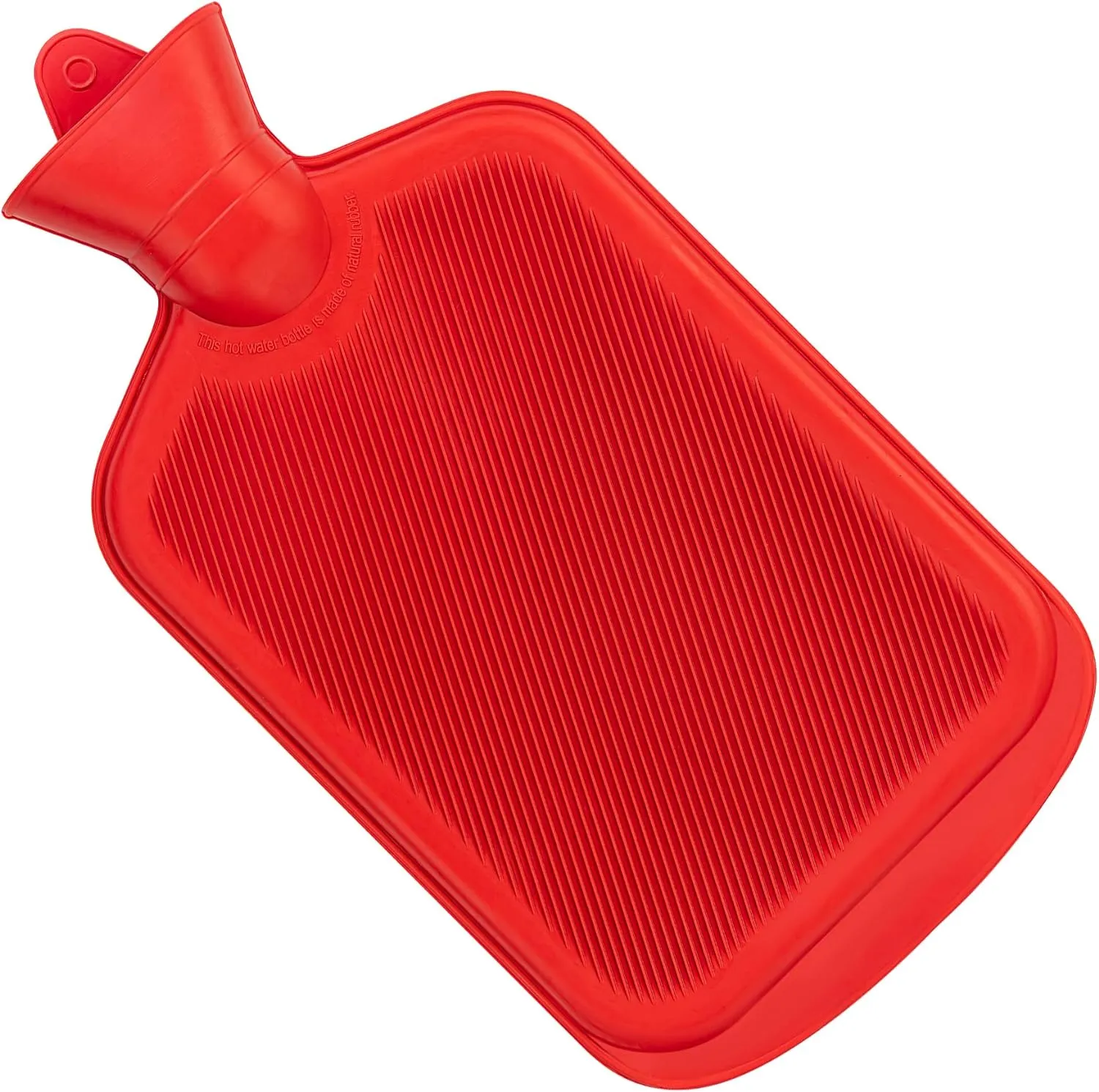 SteadMax [2 Pack] Hot Water Bottles, 2L (68oz) Natural Rubber -BPA Free- Durable Large Hot Water Bag for Hot Compress and Heat Therapy, Pain Relief Heating Pad, (Red & Blue)