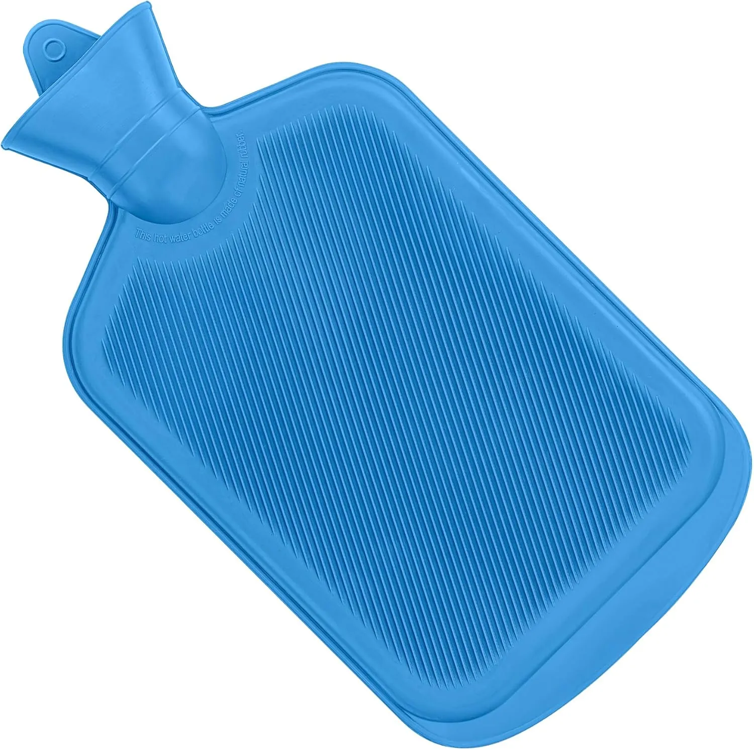 SteadMax [2 Pack] Hot Water Bottles, 2L (68oz) Natural Rubber -BPA Free- Durable Large Hot Water Bag for Hot Compress and Heat Therapy, Pain Relief Heating Pad, (Red & Blue)
