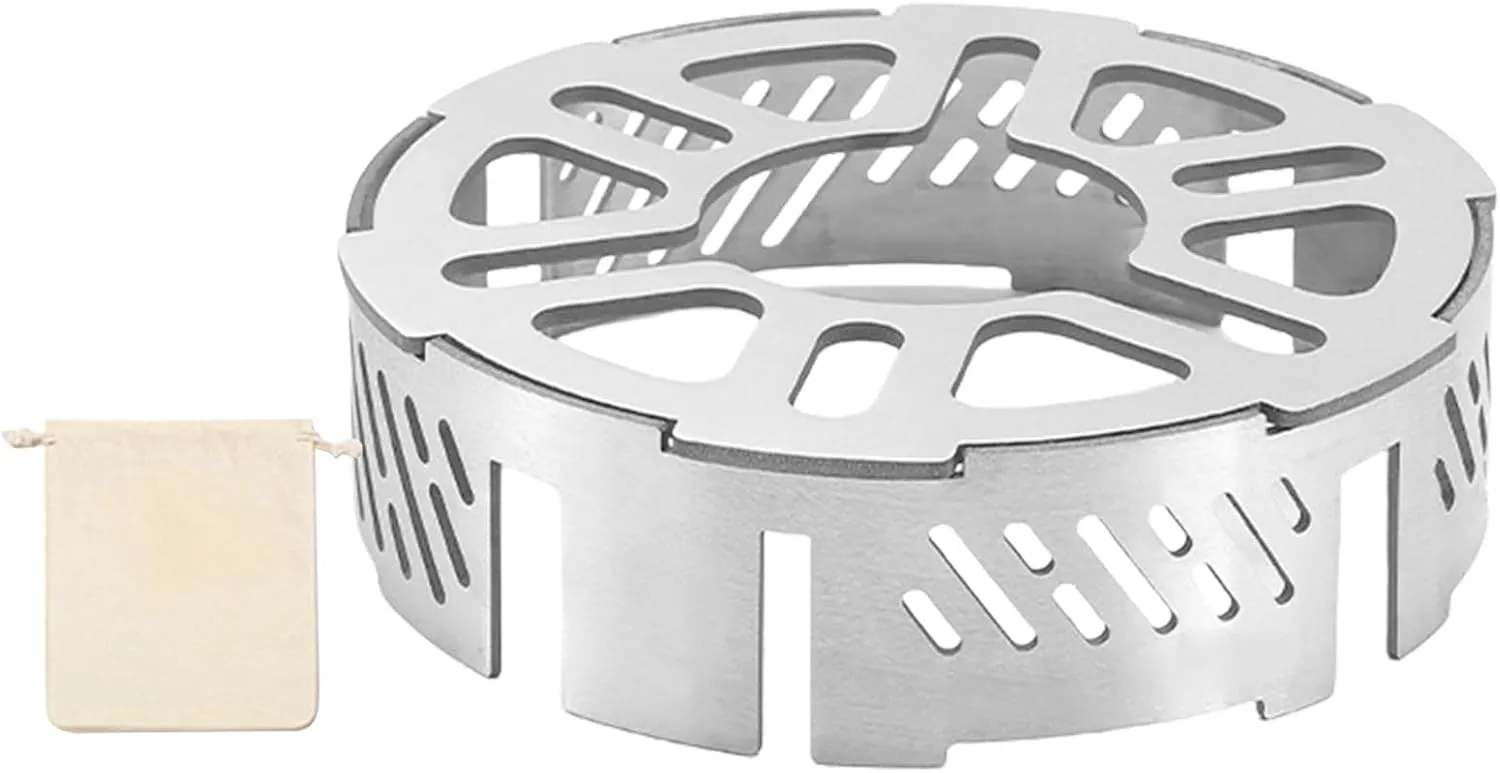 Stove Windshield Windproofs Stove Rack Outdoor Campings Stove Windscreen Stainless Steels Windproof Rings