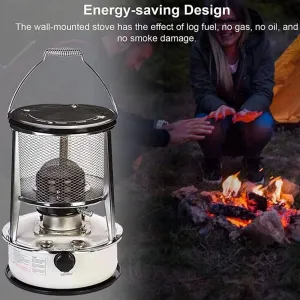 Stove, Wood Oven, Pure Cast Iron Carbon Fire, Wood Stove, Panoramic Window, Camping Stove for Tent, Indoor, Villa, Heating and Kitchen