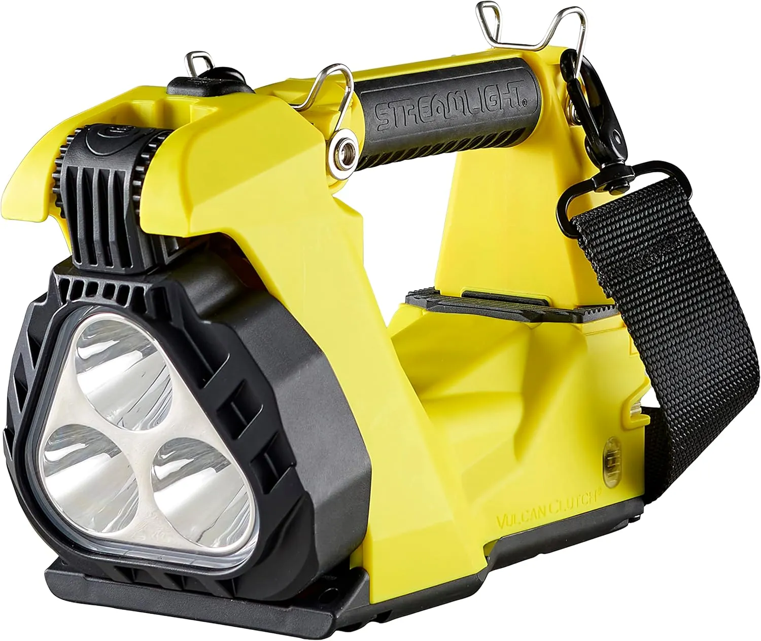 Streamlight 44371 Vulcan Clutch 1700-Lumen Rechargeable Multi-Function Lantern with 120V/100V AC/12V DC, Includes Heavy Duty Shoulder Strap, Yellow