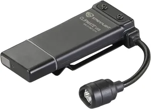 Streamlight 61125 ClipMate 70-Lumen USB Rechargeable Clip-On Light, with White and Red LEDs, Black
