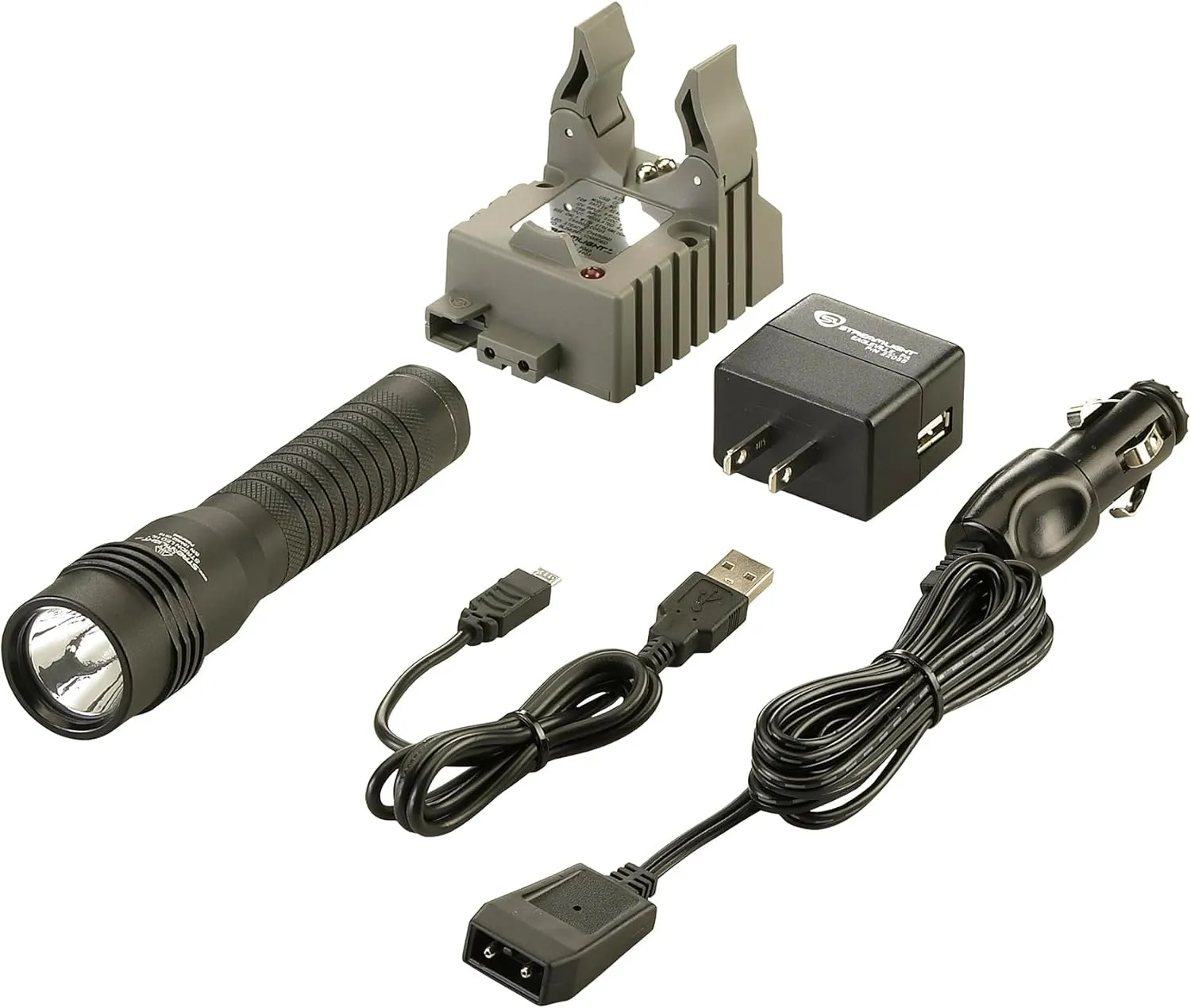 Streamlight 74751 Strion LED HL 615-Lumen Rechargeable Professional Flashlight with 120V AC/12V DC Charger and 1 Charger Holder, Black