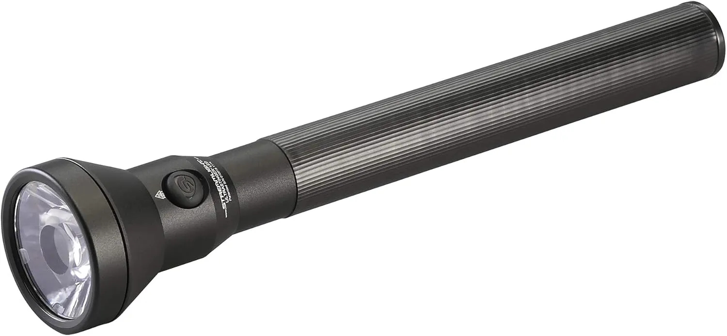 Streamlight 77553 UltraStinger 1100 Lumen LED Flashlight with 120-Volt AC/12-Volt DC Charger, Black, 11.82 Inch
