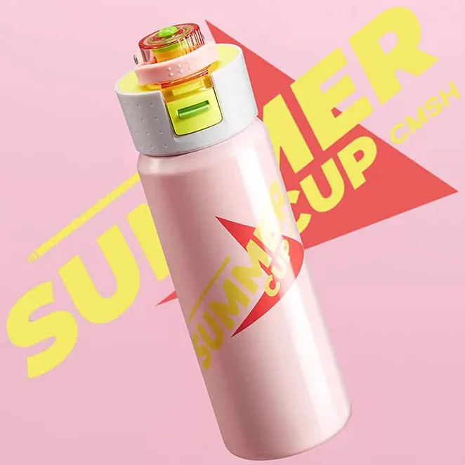 Summer Cup Stainless Steel Water Bottle – Leakproof, BPA-Free & Easy-Clean