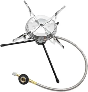 SUPVOX 1 Set Outdoor Camping Gas Stove Portable Folding Cooking Burner Stove Head for Hiking Backpacking Picnic
