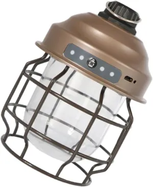 SUPVOX 1Set Retro USB Rechargeable Camping Lamp Portable Outdoor Lantern for Hiking Emergency and Events Durable Material for Camping Fishing and Mountaineering