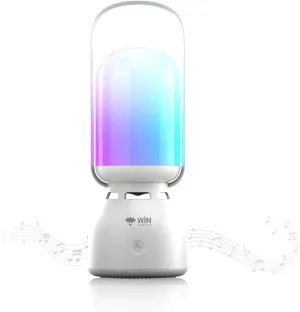 Table Lamps with Bluetooth Speaker, Wireless Speaker LED Lantern, 11 Modes RGB Colorful Light, TWS Function, Rechargeable & Portable Outdoor Lantern for Hiking, Party, Home, Camping