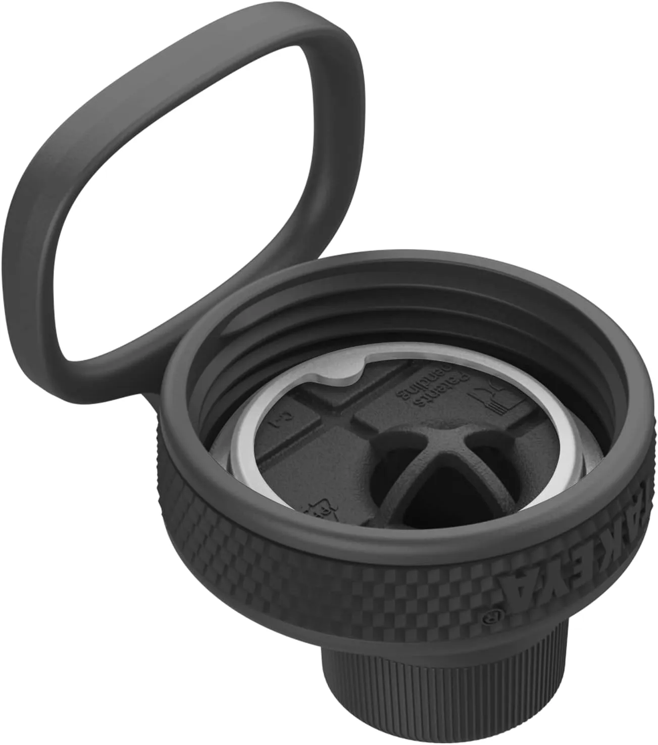 Takeya Tritan Sport Water Bottle with Spout Lid - BPA-Free & Dishwasher-Safe Water Bottle - Reusable Bottle with Lid Handle - Simple Leak-Proof Water Bottle - 40 oz, Grand Slam Black