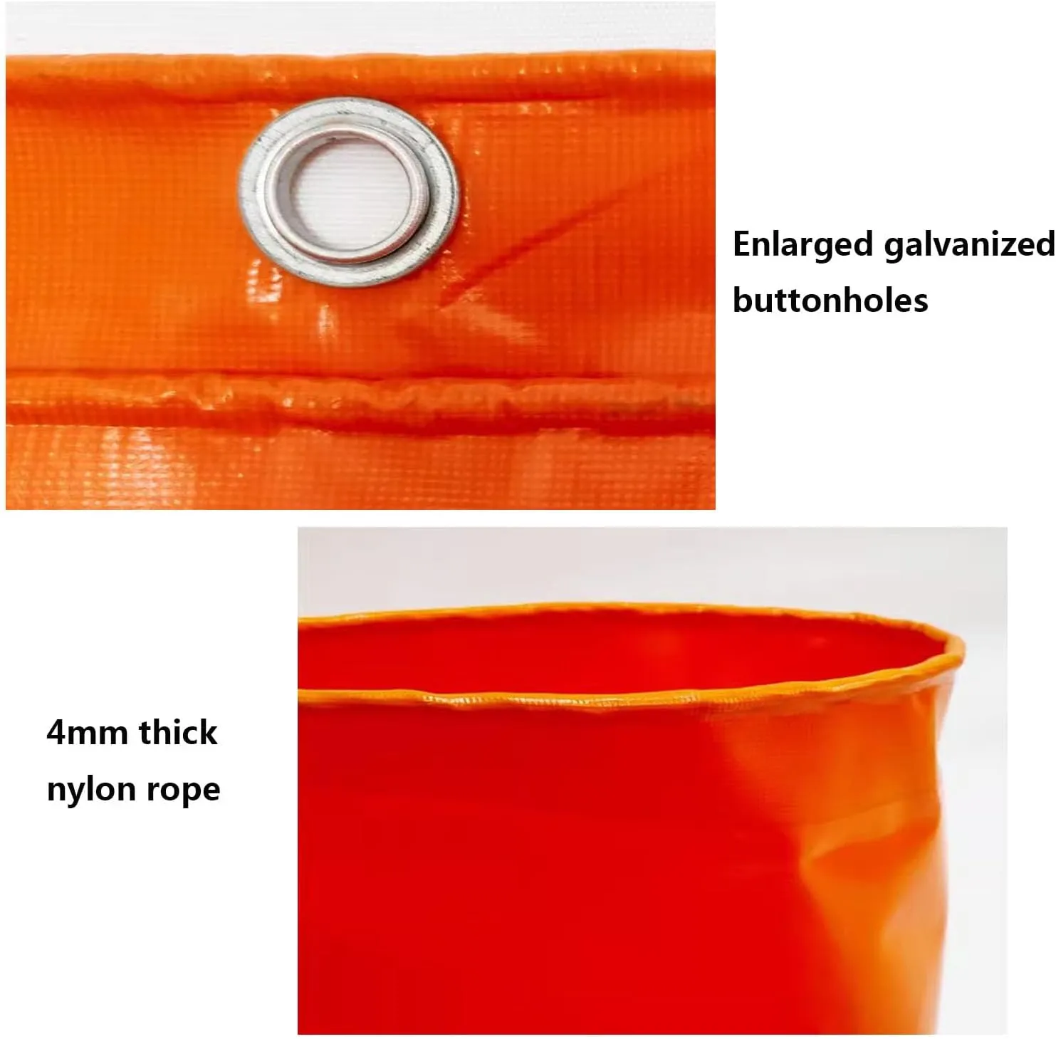 Tarpaulin Cover with Reinforced Grommets, Heavy Duty Waterproof PVC Tarpaulin Tarp Cover, Dustproof Windproof Tarp Cover, Ideal for Garden Furniture, Cars (9x20m)