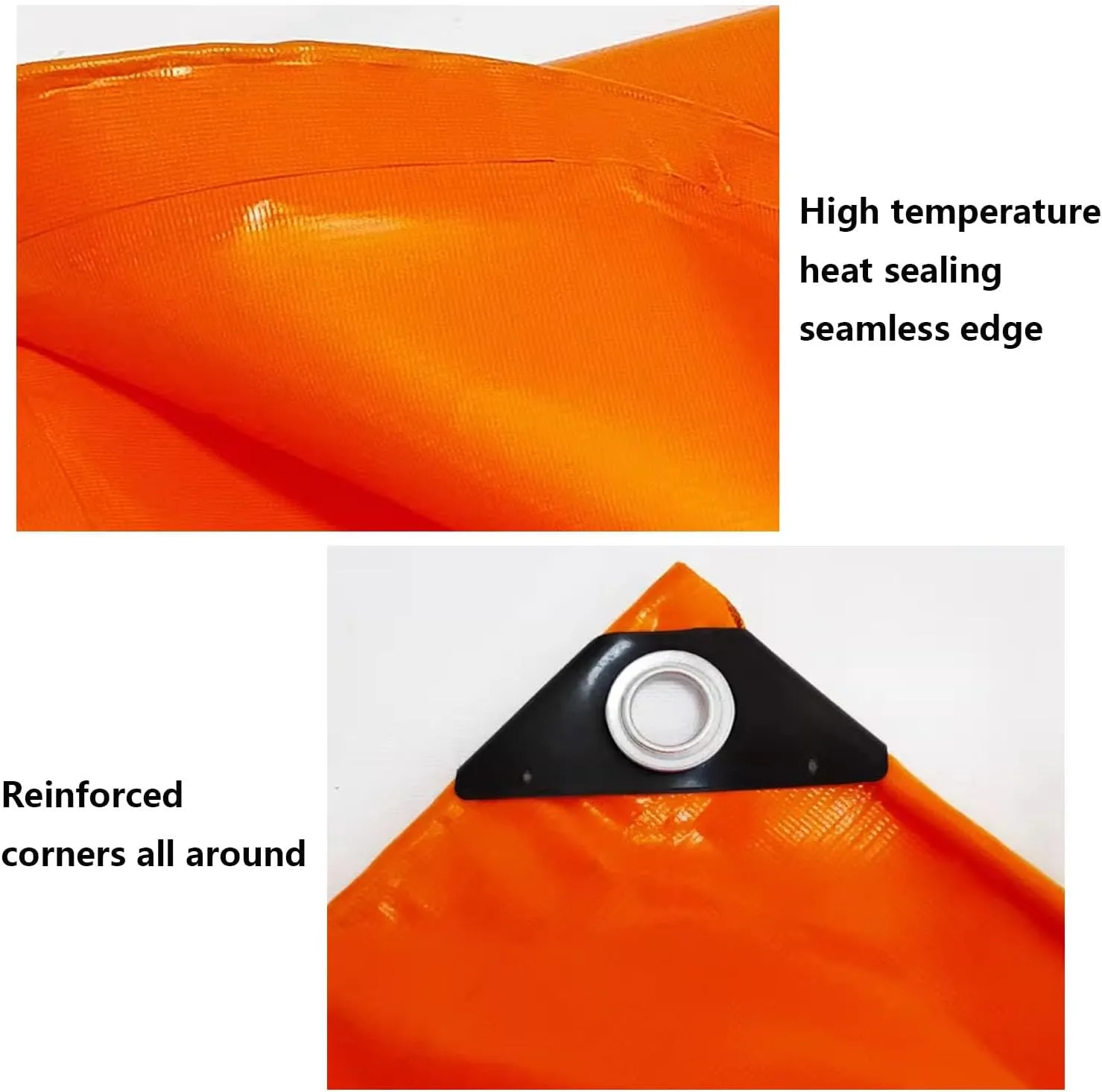 Tarpaulin Cover with Reinforced Grommets, Heavy Duty Waterproof PVC Tarpaulin Tarp Cover, Dustproof Windproof Tarp Cover, Ideal for Garden Furniture, Cars (9x20m)