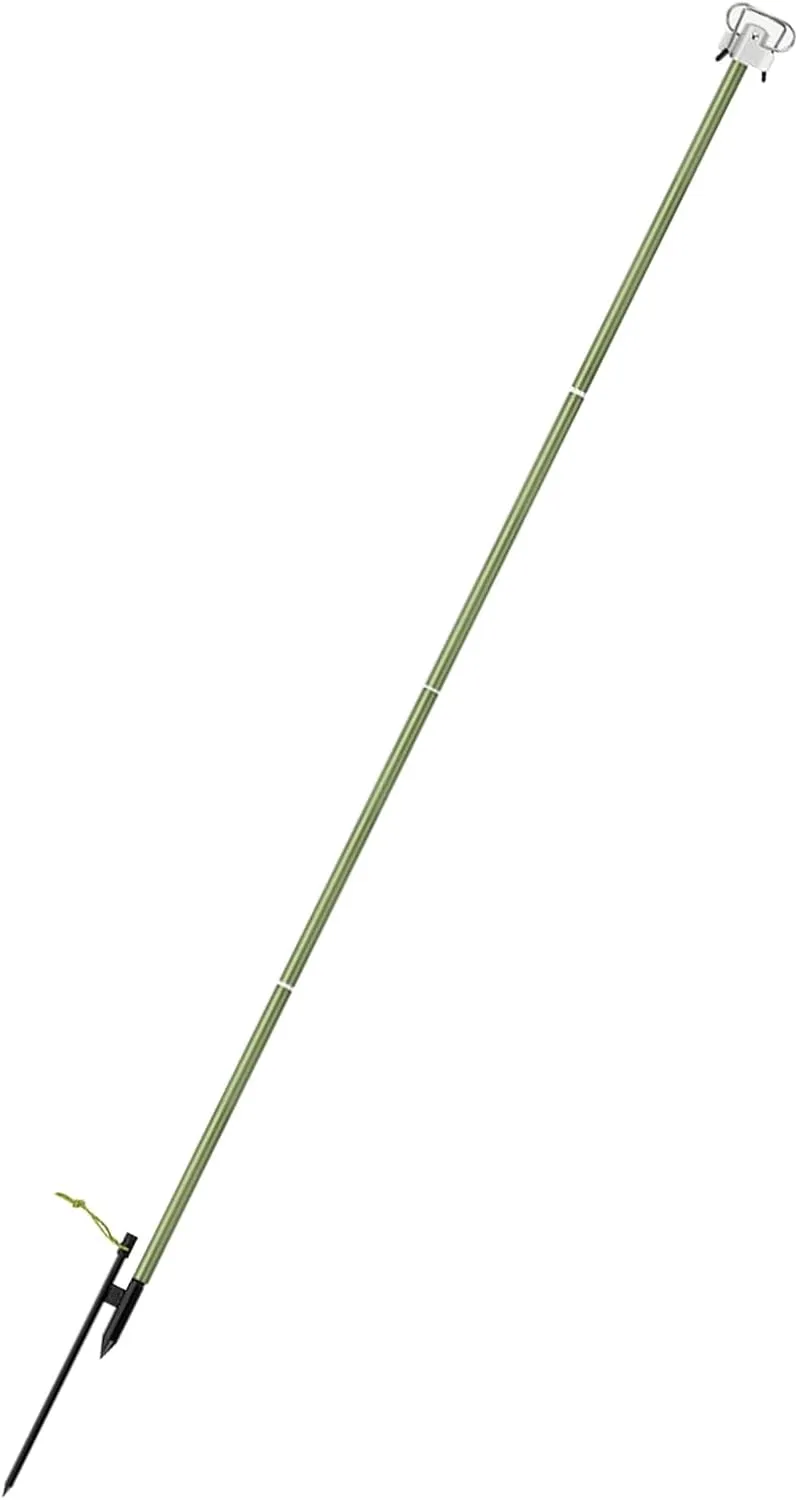 TARSHYRY 16mm Thick Aluminum Poles, Extremely Strong, Lightweight Camping lamp Hanging Hook, with Easy Setup and Collapsible Design, for Camping, Hiking, Fishing, Garden, BBQ