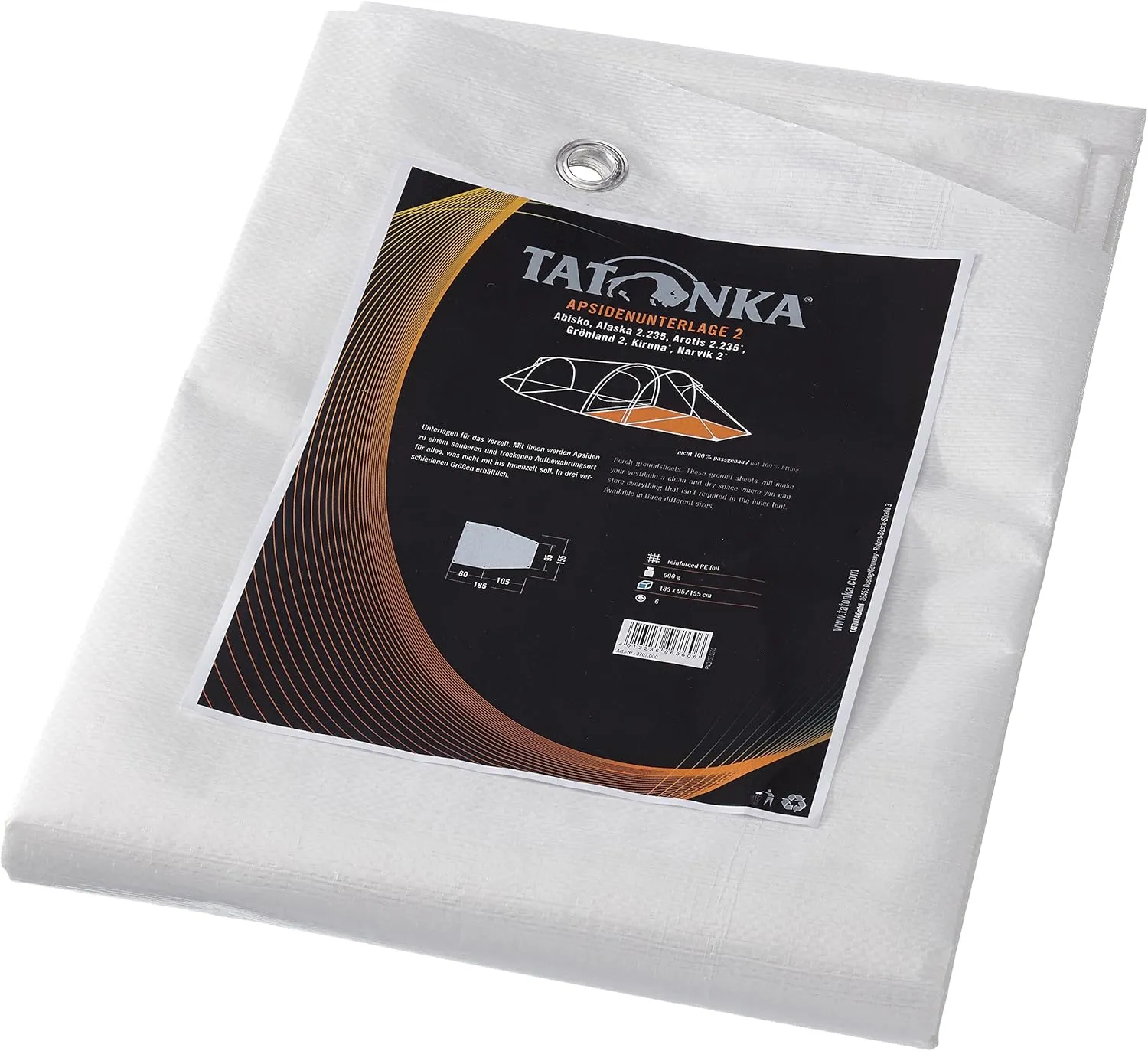 Tatonka Tent Underlay, Porch Ground Sheet 2, Clear, 155 cm, 3707