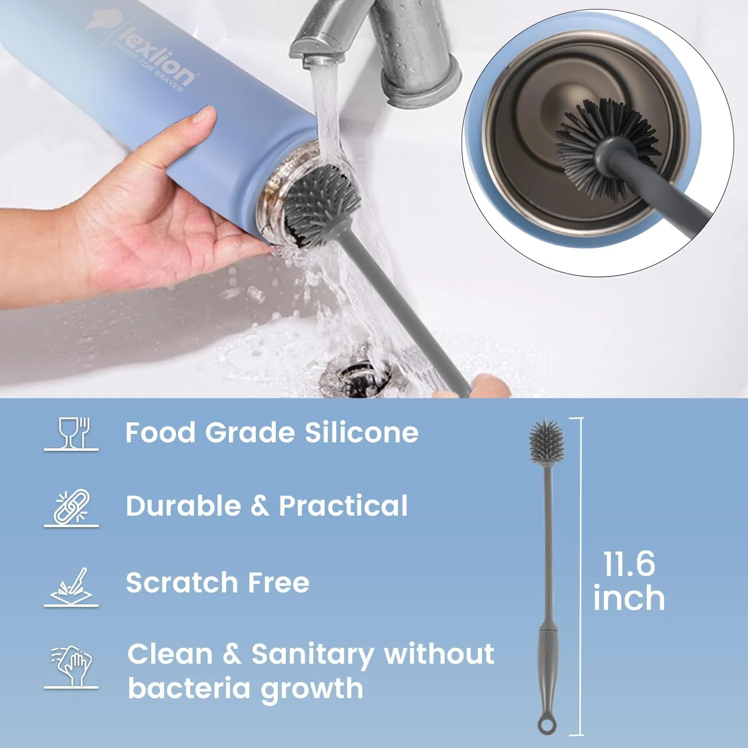 Tea Infuser Water Bottle 22 Oz, Triple Walled Insulated Stainless Steel Bottle, Thermal Fruit Leaf Infuser, Silicone Sleeve, 3 Lids Leakproof, Metal Mug Gallon