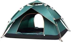 Tent Double Double Waterproof Rubber 4 Season Anti-Mosquito Outdoor Camping Portable Tent,2 Colors Automatic Camping Tent