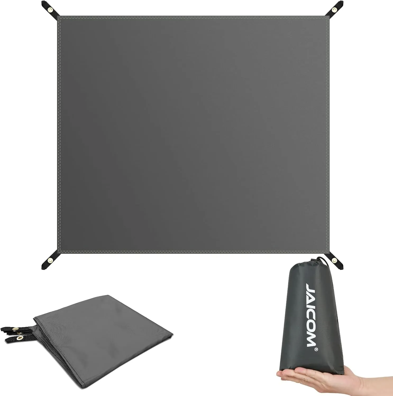 Tent Footprint - Waterproof Camping Tarp, 4 Person Tent Floor Saver, PU 3000mm Small Tarp for Hiking, Backpacking, Hammock, Beach, Picnic and Other Outdoor Activities