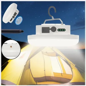Tent Light LED Rechargeable Camping Portable Hanging Lantern,Waterproof Outdoor Lights with Battery Power, Camp Lamp Light for Glamping Indoor Outages Car Repair(F03-H)