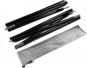 Tent Pole Support Frames Kit Outdoor Support， 2 pack Outdoor Ultralight Aluminium Alloy Sun Shelter Support Rod Pole tarp poles
