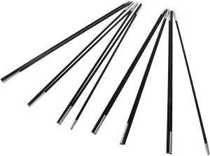 Tent Poles, Replacement Tent Poles Fiberglass Double Tent Pole Support Frames Kit Outdoor Tent Bar Tent Building Supporting Rod Tent Pole Repair Kit for Tarp, Tent, Awning, Camping